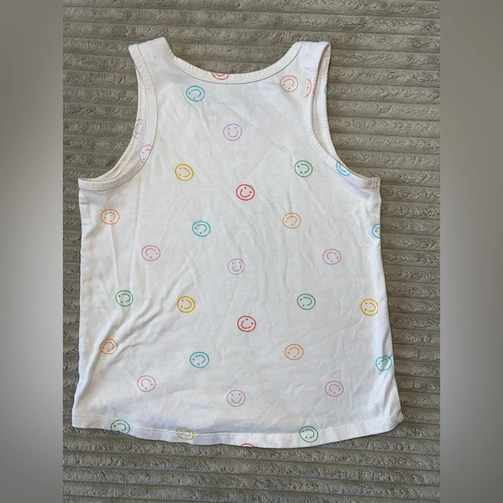 Cat & Jack Girls’ Rainbow Smiley Tank Top | Size S (6/7)🙂🌈